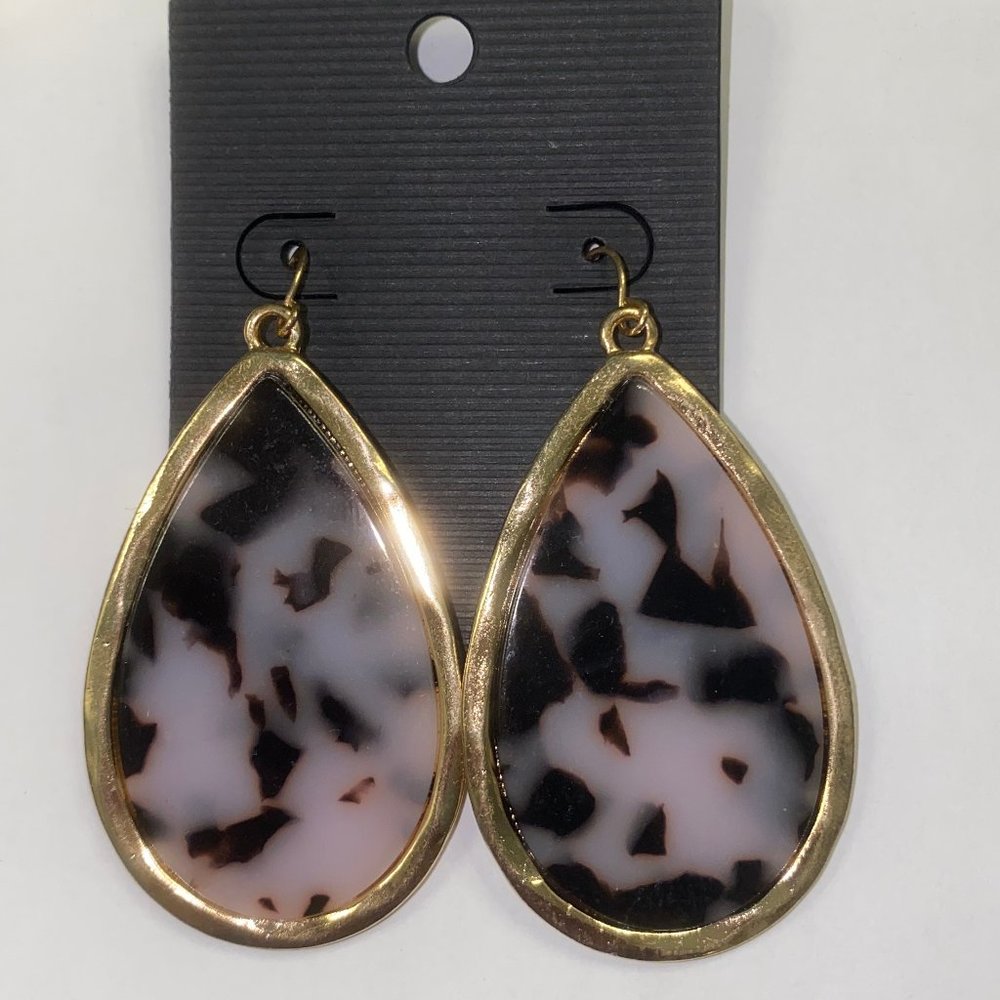 Tortoise Acrylic Earrings